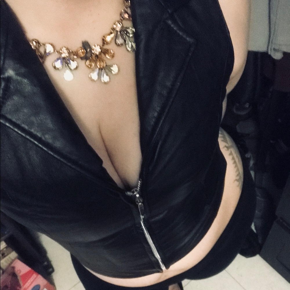 Sexy leather vest